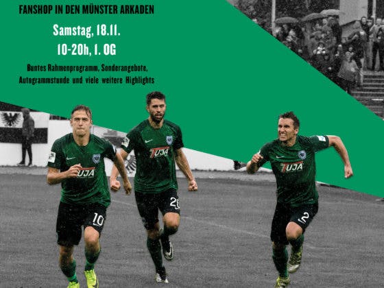 Preußen Münster Fanshop Eröffnung