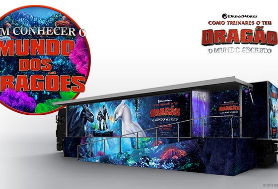 Traga as crianças ao mundo secreto de "Como Treinares o teu Dragão"