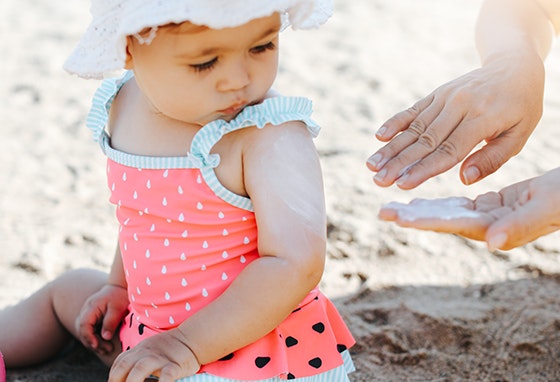 Protetor Solar para Bebés e Crianças com menos de 1 ano
