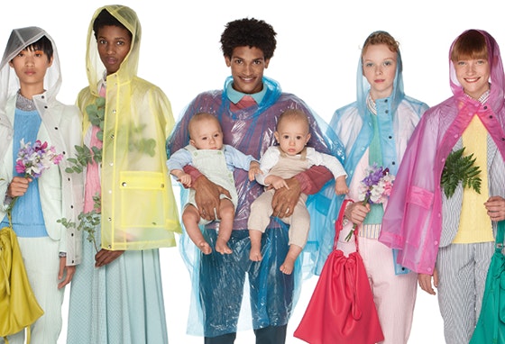 Benetton impermeáveis de plástico