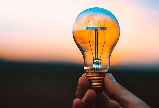 ponto de recolha de lâmpadas