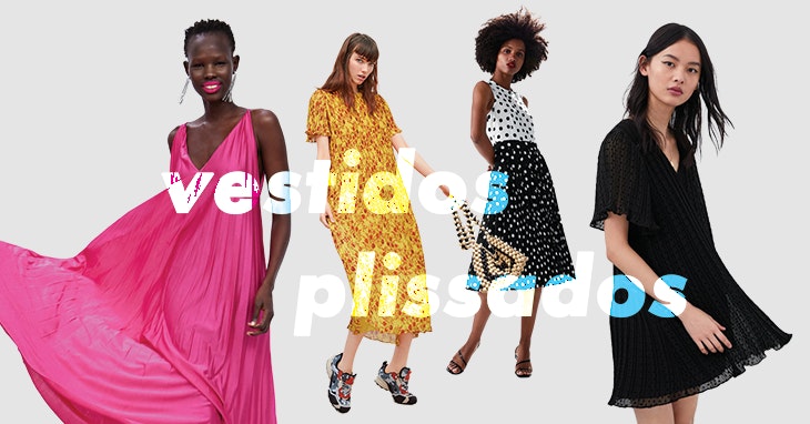 Os vestidos plissados desta primavera
