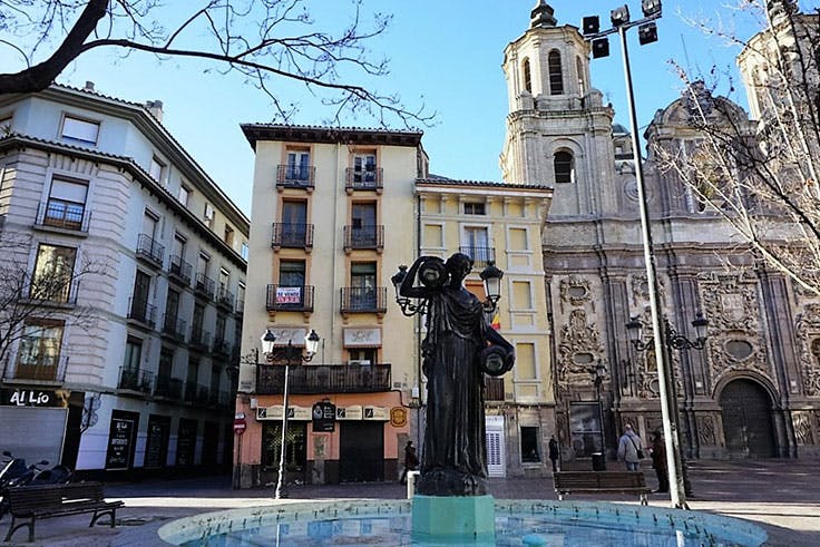 Plaza de la justicia carpas y conciertos de las fiestas del pilar Plaza Justicia, Zaragoza, fiestas, Pilar