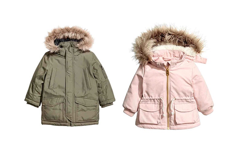 moda prendas niños abrigos