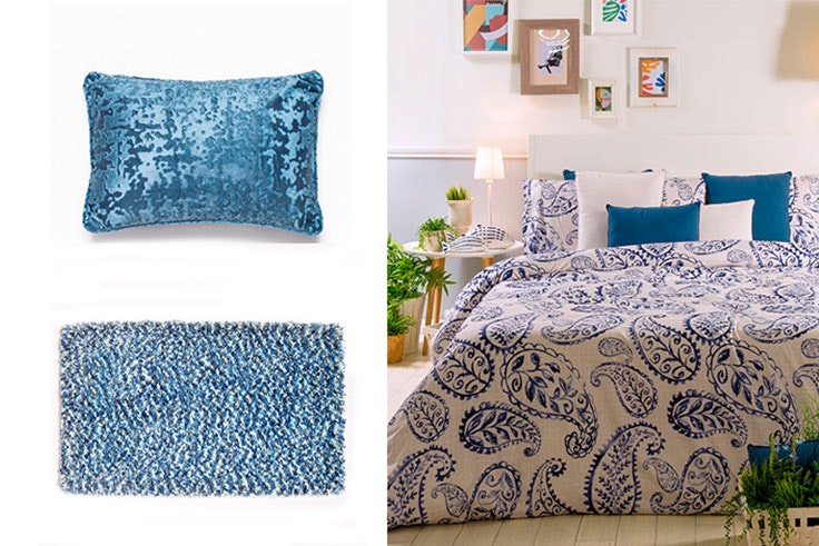Textiles en colores vivos
