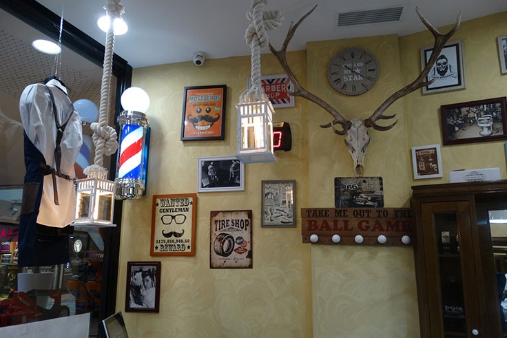 Decoración vintage de Dom Barberías en GranCasa