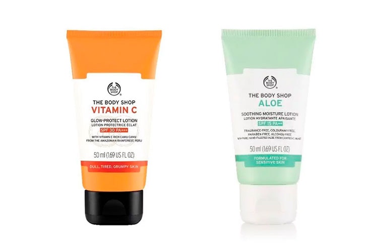 cremas solares de The Body Shop