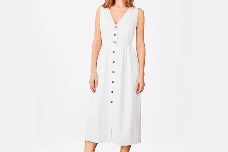 vestido-blanco-largo-botones-cortefiel