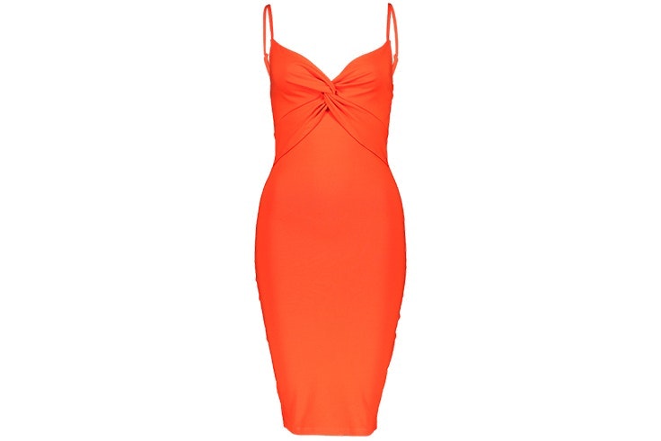 vestido naranja new yorker