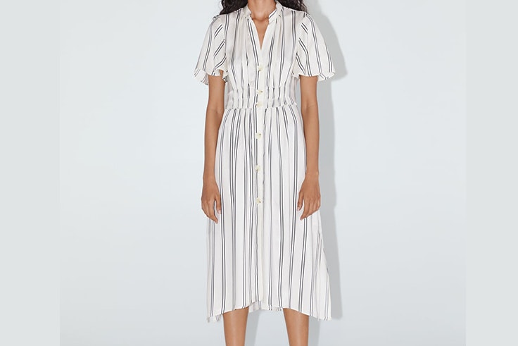 Vestido rayas zara
