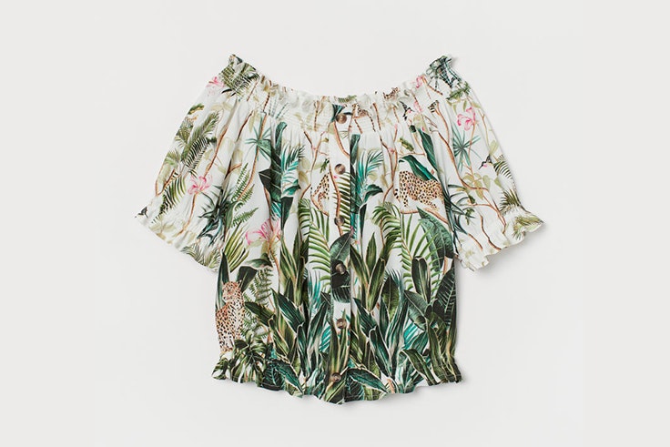 blusa verano estampado hm