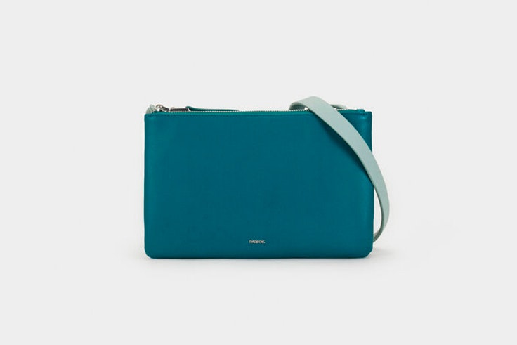 bolso azul bandolera parfois