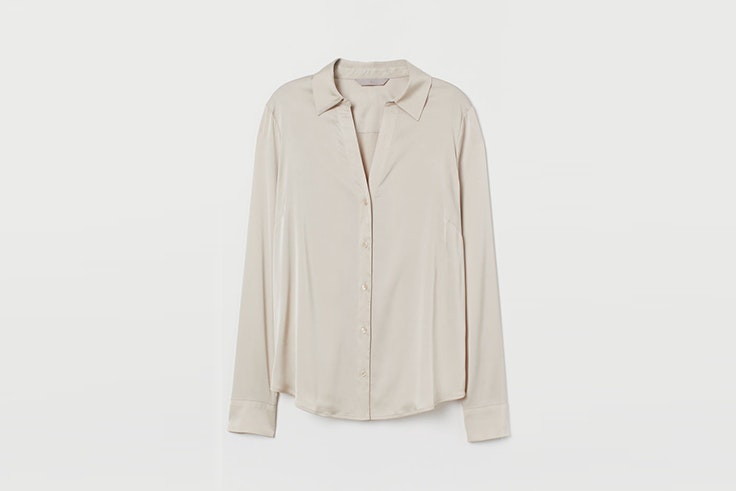 blusa beige hym carlota weber