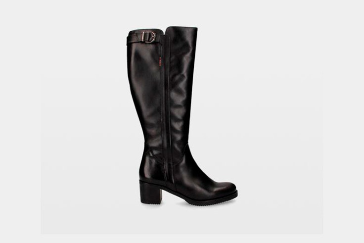 botas altas negras tacon ulanka