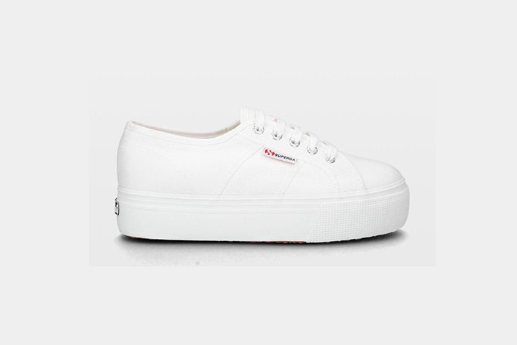 zapatilla blanca plataforma superga ulanka