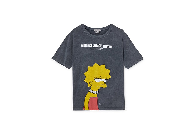 camiseta gris jaspeado lisa simpson stradivarius Carla Di Pinto
