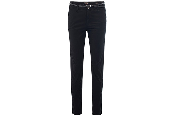Pantalón negro con detalle de cinturón de Salsa