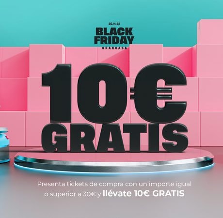 Promoción regalo 10€ en Black Friday