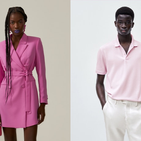 50 tons de rosa: moda com um look rosa Barbie e Ken