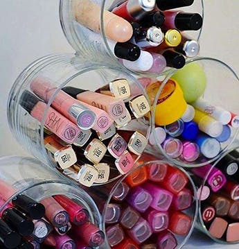 tu propio organizador de maquillaje