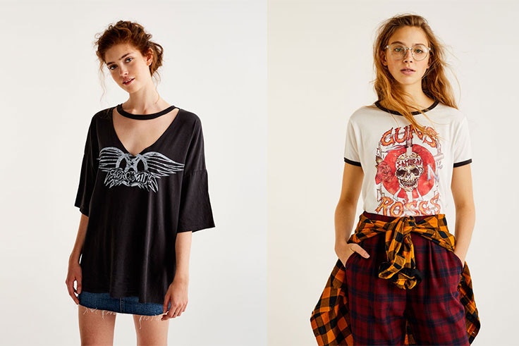 moda estilo rock camisetas de música moda, rock, tendencias