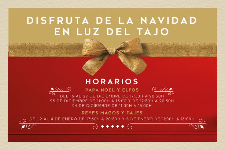 horarios actividades Navidad