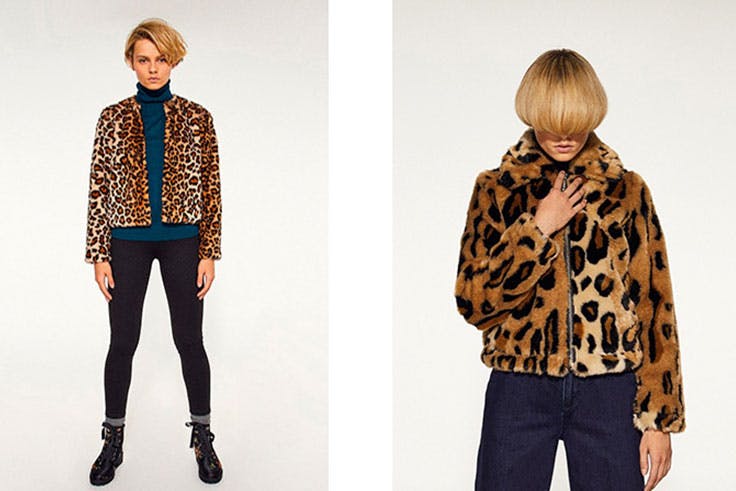 abrigo animal print