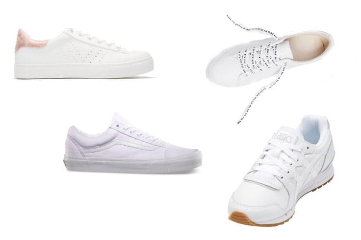 Tendencia de zapatillas blancas