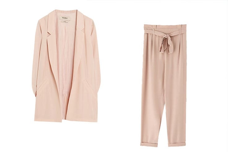 traje de chaqueta pastel pull and bear
