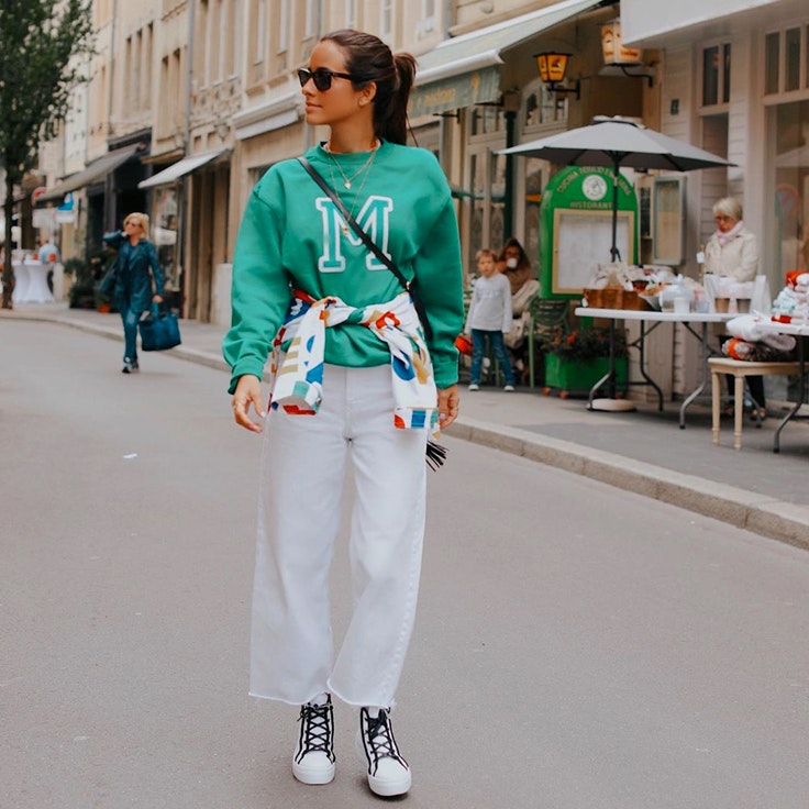 María Fernández Rubíes con sudadera verde