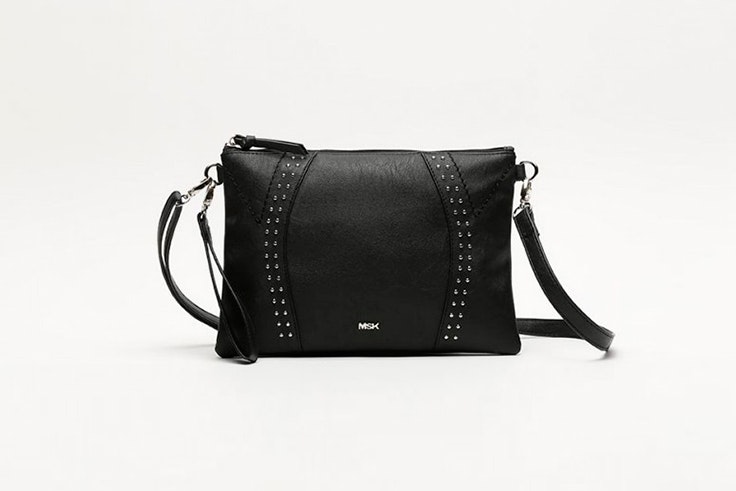 bolso bandolera negro tachuelas misako