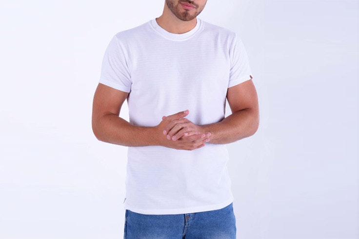 camiseta blanca celopman Pelayo Díaz