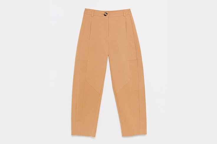 pantalon beige ancho sfera