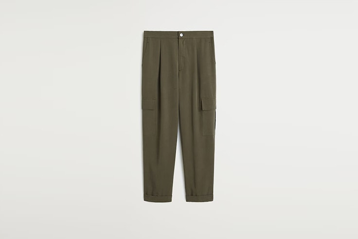 pantalon cargo kaki de mango pernille teisbaek