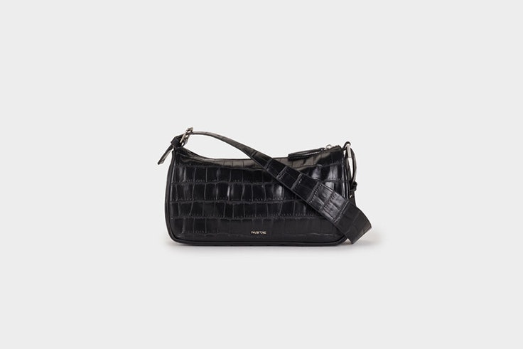 bolso baguette negro efecto coco parfois accesorios de otoño