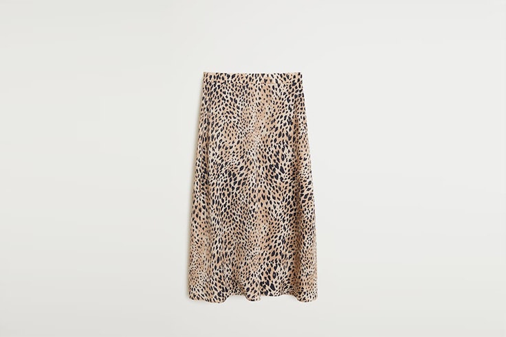 falda midi animal print mango Nuria Roca