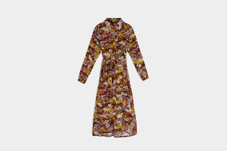 vestidos de flores tostados parfois
