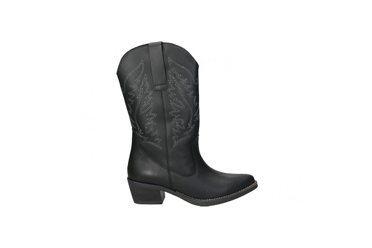 botas cowboy loogo negras botas de invierno