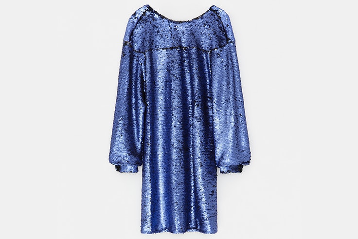 Vestido de lentejuelas en color azul de Bimba y Lola