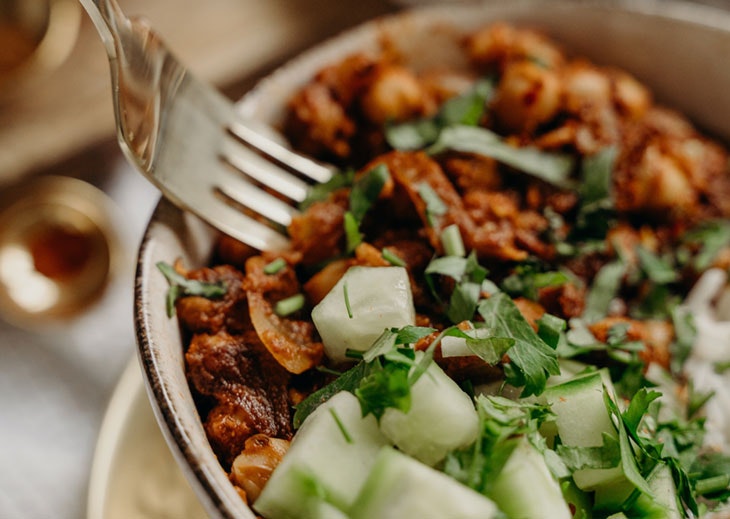 curry de garbanzos