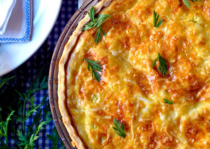 quiche verduras y queso