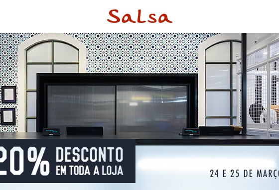 A loja da Salsa reabriu com 20% de desconto
