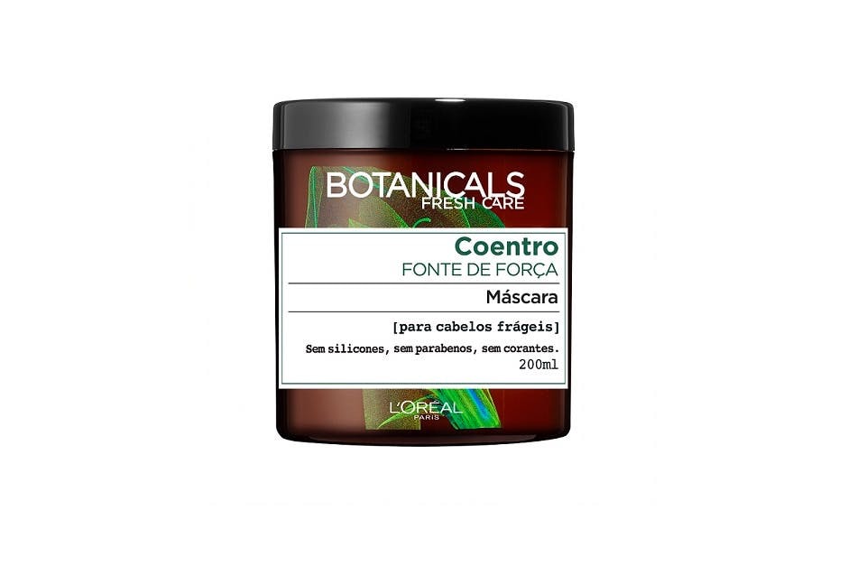 Máscara Botanicals L'Oréal, 7,99€ no Continente | Própria para cabelos frágeis, esta máscara sem silicones, sem parabenos e sem corantes promete reestruturar cada fio de cabelo.