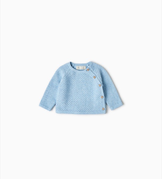 Camisola recém-nascido, antes era a 12,95€ e agora é a 9,99€, na Zara Kids