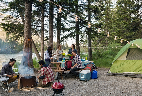 Dicas para sobreviver ao campismo.