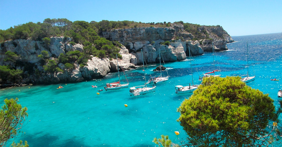 Cala de Menorca para viajar en septiembre menorca, cala, mar, mediterraneo, baleares, isla