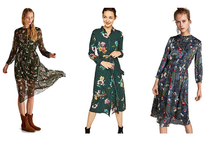 vestidos midi otoño
