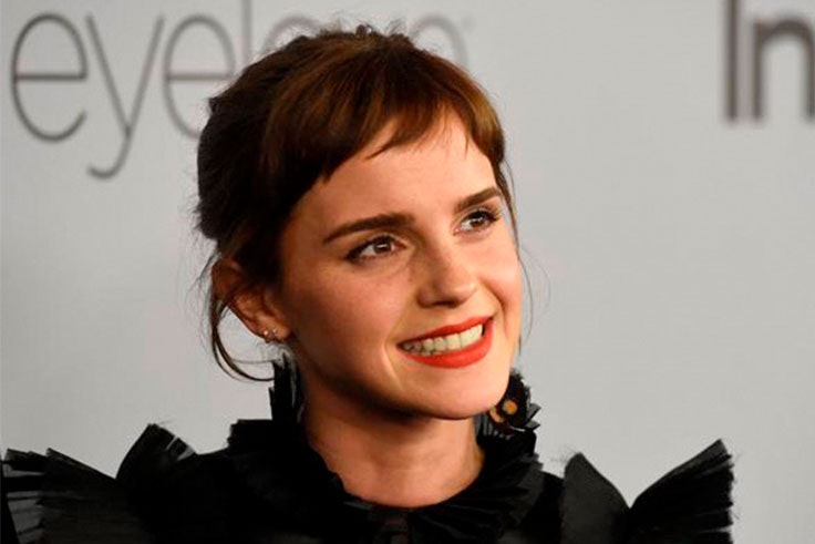 La actriz Emma Watson luce un flequillo baby