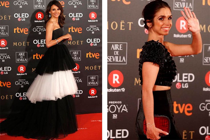 Goya Toledo y Elena Furiase en la gala de los Goya Goya Toledo y Elena Furiase