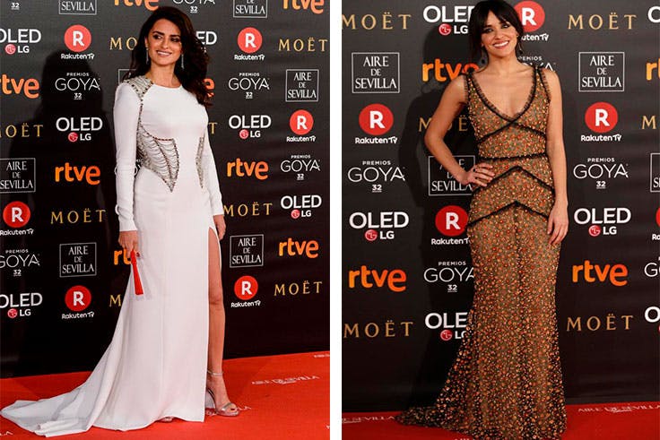 Penélope Cruz y Macarena García en la gala de los Goya Penélope Cruz y Macarena García